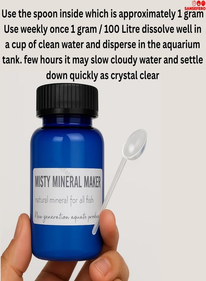 SANSEFERO مكمل سانسيفيرو وايلد ميستي مينيرال ميكر المعدني، مصمم لنمو صحي في أحواض السمك، تجنب نقص المعادن في الأسماك واللافقاريات (50 غرام). - Image 3